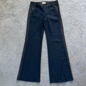 ANTHROPOLOGIE ELEVENSES THE BRIGHTON Mixed Tweed Colorblock Trousers Slacks  6T